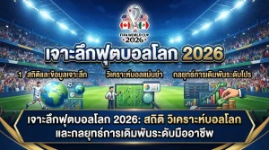 เจาะลึกฟุตบอลโลก 2026: สถิติ วิเคราะห์บอลโลก และกลยุทธ์การเดิมพันระดับมืออาชีพ